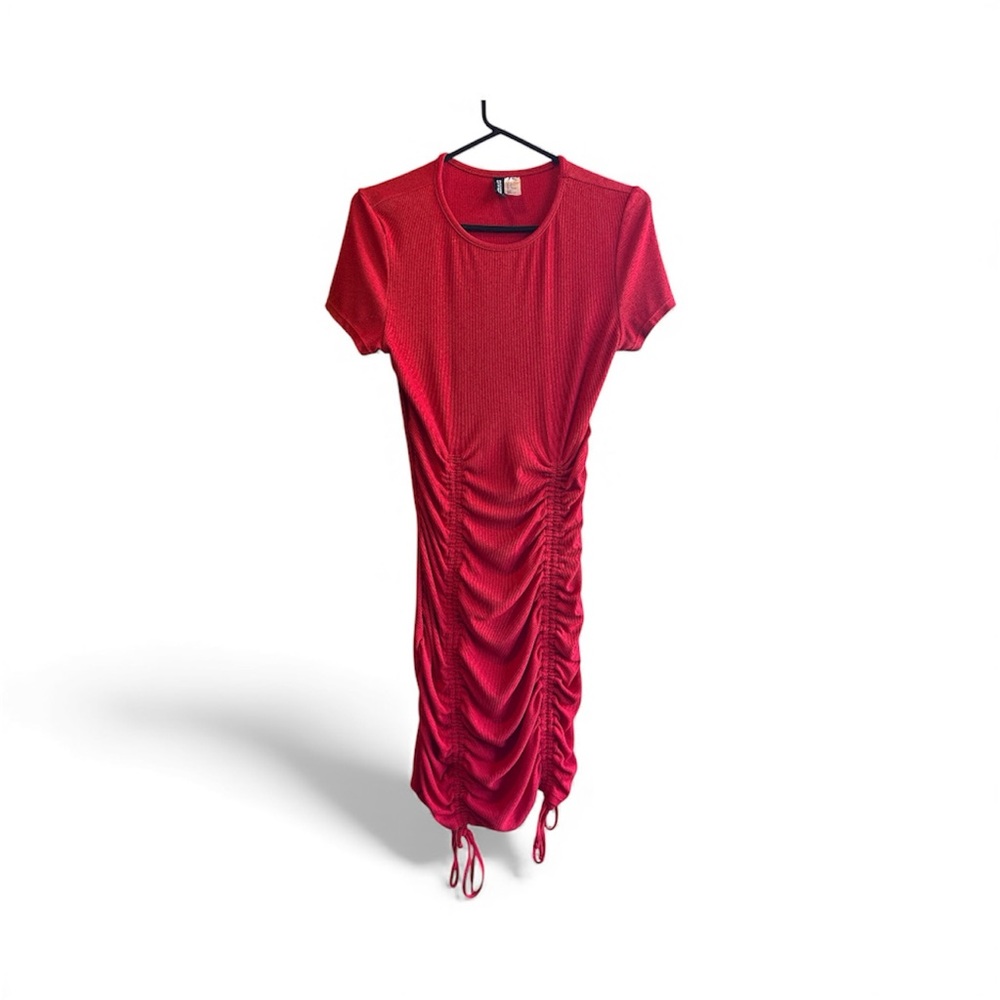 H&M Vibrant Red Midi Dress